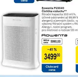 Tesco Rowenta PU3040 Čistička vzduchu nabídka