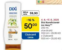 Tesco Dixi Kondicionér na vlasy nabídka