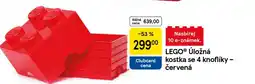 Tesco LEGO Úložná kostka se 4 knoflíky – červená nabídka