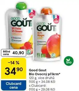 Tesco Good Gout Bio Ovocný příkrm nabídka