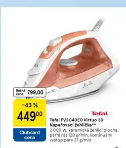 Tesco Tefal FV2C40E0 Virtuo 30 Napařovací žehlička nabídka