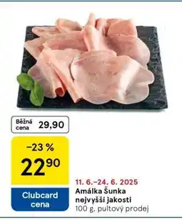 Tesco Amálka šunka nejvyšší jakosti nabídka