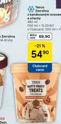 Tesco Tesco Zmrzlina s kandovaným ovocem a ořechy nabídka