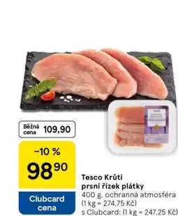 Tesco Tesco Krůtí prsí řízek plátky nabídka