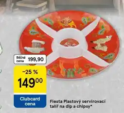 Tesco Fiesta Plastový servírovací talíř na dip a chipsy nabídka