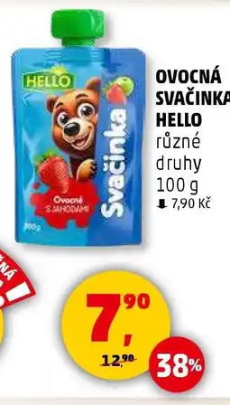 Penny Market Ovocná svačinka HELLO nabídka