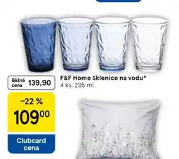 Tesco F&F Home Sklenice na vodu nabídka