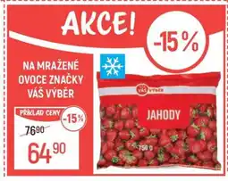 Globus Jahody - mražené ovoce značky Váš Výběr nabídka