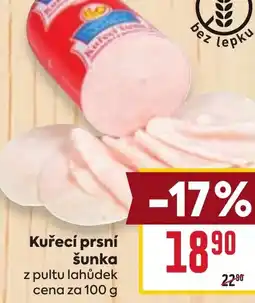 Billa Kuřecí prsní šunka nabídka