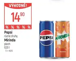 Globus Pepsi, Mirinda nabídka