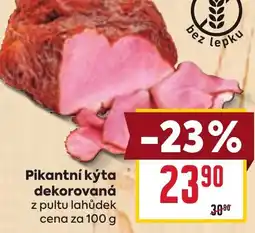 Billa Pikantní kýta dekorovaná nabídka