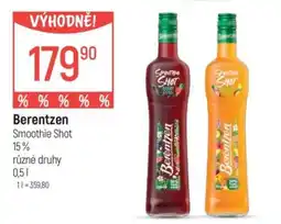Globus Berentzen Smoothie Shot nabídka