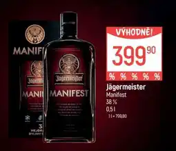 Globus Jägermeister Manifest nabídka