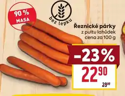 Billa Řeznické párky nabídka