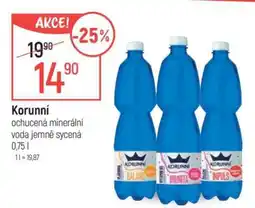 Globus Korunní ochucená minerální voda jemně sycená 0,75 l nabídka