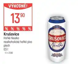 Globus Krušovice Hořké nealko nabídka