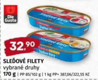 Terno SLEĎOVÉ FILETY vybrané druhy nabídka