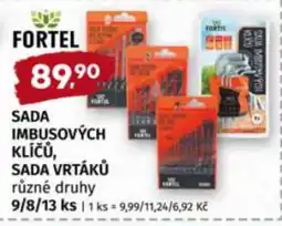 Terno SADA IMBUSOVÝCH KLÍČŮ, SADA VRTÁKŮ nabídka