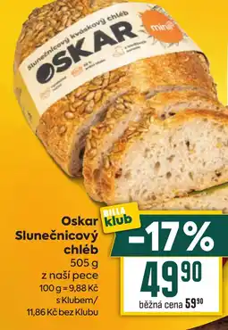 Billa Oskar Slunečnicový chléb nabídka