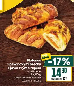 Billa Pletenec s pekanovými ořechy a javorovým sirupem z naší pece nabídka