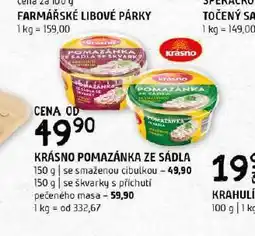 Terno Krásno pomazánka ze sádla se smaženou cibulkou nabídka