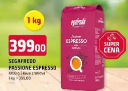 Terno Segafredo passione espresso zrnková káva nabídka