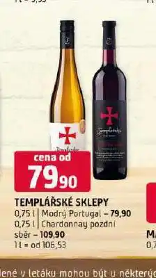 Terno Templářské sklepy modrý portugal nabídka