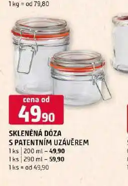 Terno Skleněná dóza s patentní uzávěrem nabídka