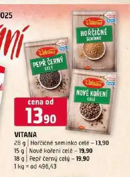 Terno Vitana pepř černý celý nabídka