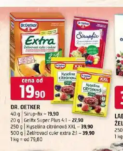 Terno Dr. oetker kyselina citronová xxl nabídka