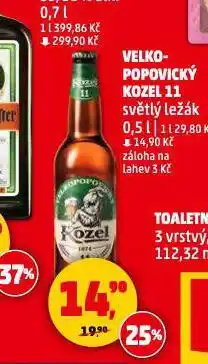 Penny Market Pivo velkopopovický kozel nabídka