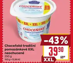Billa Choceňské tradiční pomazánkové XXL neochucené nabídka