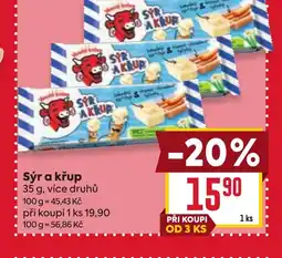 Billa Vesela krava Sýr a křup nabídka
