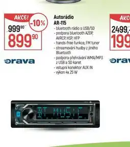 Globus Orava autorádio nabídka