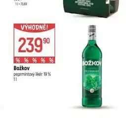 Globus Božkov peprmintový likér nabídka