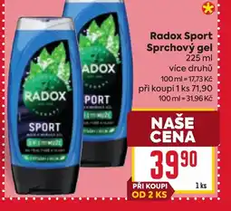 Billa Radox Sport Sprchový gel nabídka
