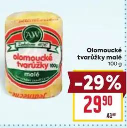 Billa AW Olomoucké tvarůžky malé nabídka