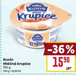 Billa Kunín Mléčná krupice nabídka