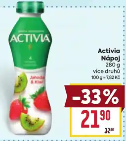 Billa Activia Nápoj nabídka