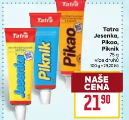 Billa Tatra Jesenka, Pikao, Piknik nabídka