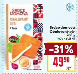 Billa Srdce domova Obalovaný sýr nabídka