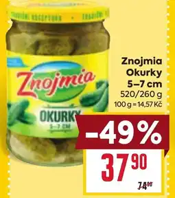 Billa Znojmia Okurky 5- 7 cm nabídka