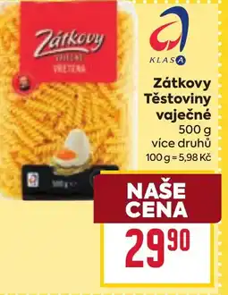Billa Zátkovy Těstoviny vaječné nabídka