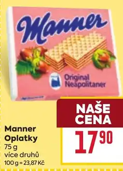 Billa Manner Oplatky nabídka