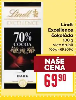Billa Lindt Excellence čokoláda nabídka