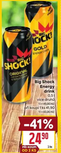 Billa Big Shock Energy drink nabídka