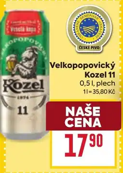 Billa Velkopopovický Kozel 11 nabídka