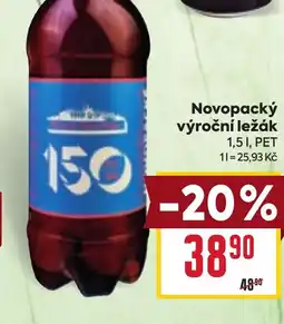 Billa Novopacký výroční ležák nabídka
