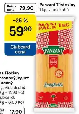 Tesco Panzani Těstoviny, 1 kg nabídka