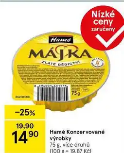 Tesco Hamé Konzervované výrobky, 75 g, více druhů nabídka